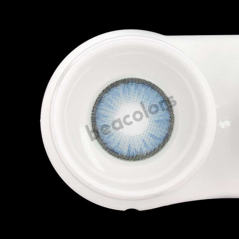 【Prescription】Mislens Mirage Blue color contact Lenses for dark brown eyes