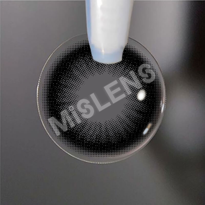 【Prescription】Mislens Coo Black color contact Lenses for dark brown eyes