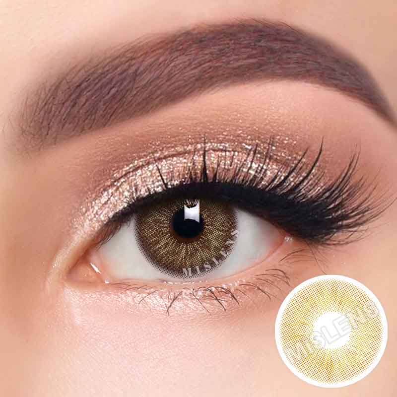 Mislens Sun kiss Girls Selena color contact Lenses for dark brown eyes