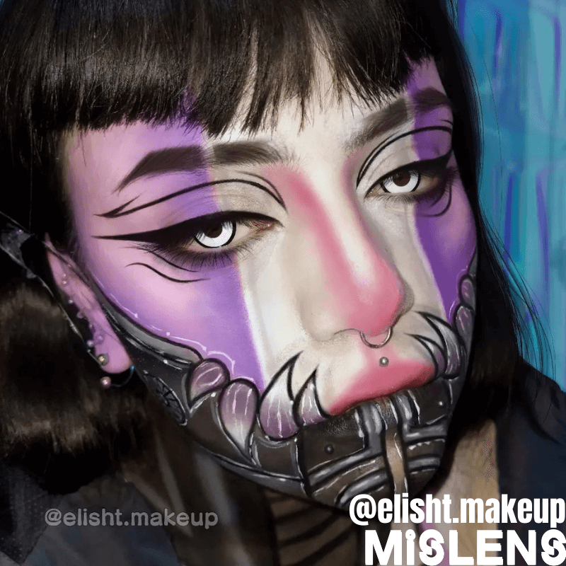 Mislens Circle White Manson Cosplay color contact Lenses for dark brown eyes