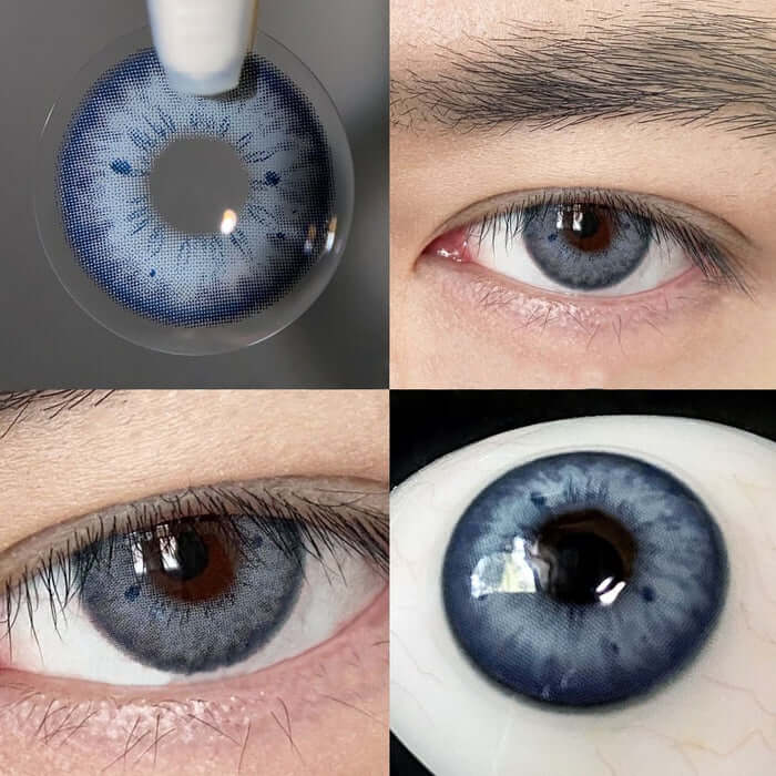 【Prescription】Mislens Stunna Girl Chole Blue color contact Lenses for dark brown eyes