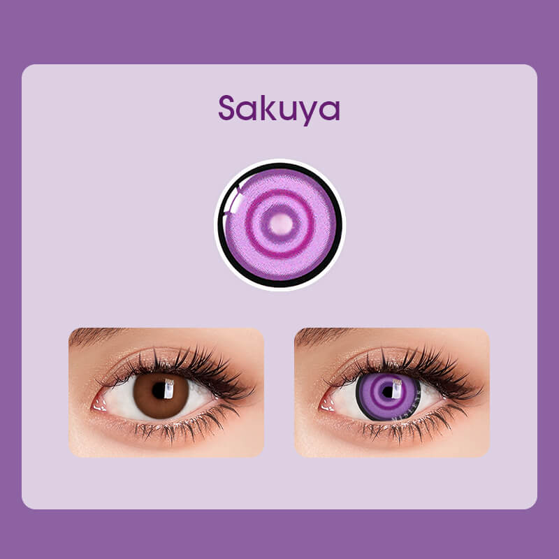 Mislens Purple Sakuya Crazy color contact Lenses for dark brown eyes