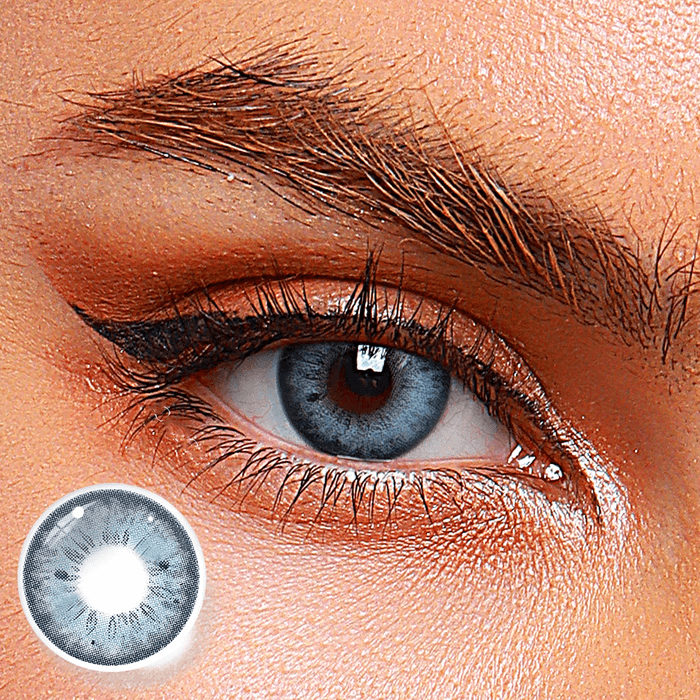 【Prescription】Mislens Stunna Girl Chole Blue color contact Lenses for dark brown eyes