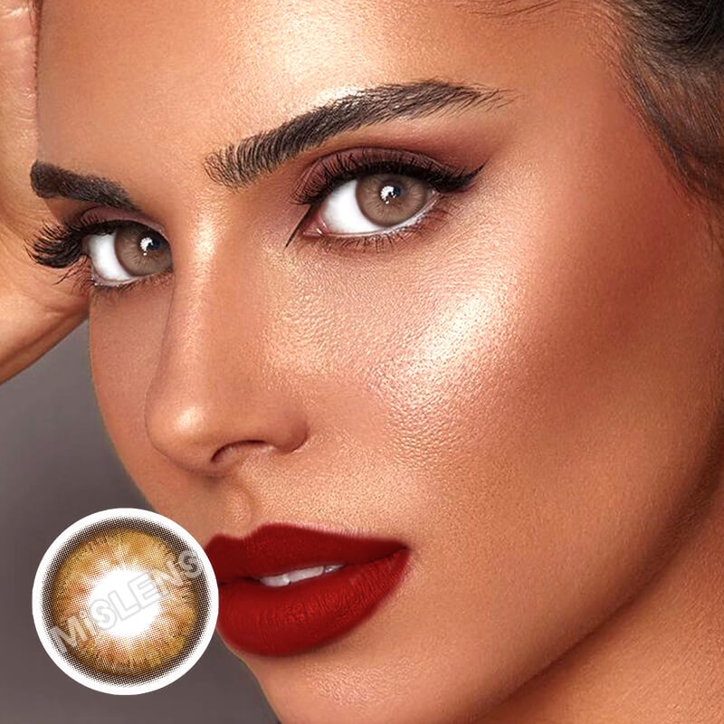 【Prescription】Mislens Dolly Raquelle color contact Lenses for dark brown eyes