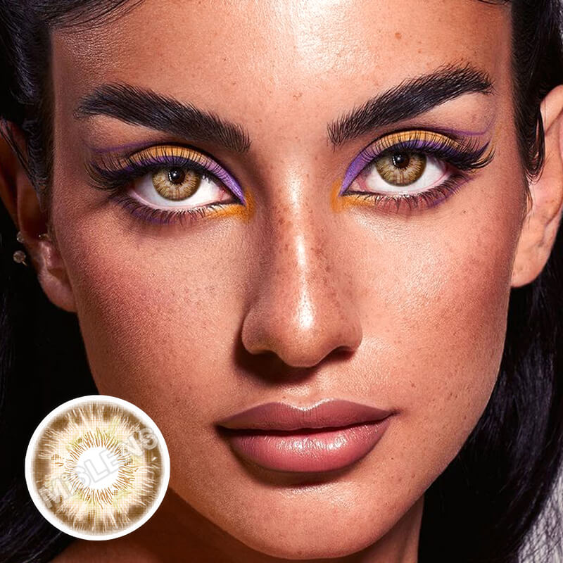 Mislens Rococo Madame Brown color contact Lenses for dark brown eyes