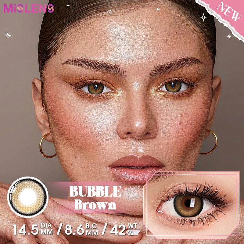【New】【Prescription】Mislens Bubble Brown
