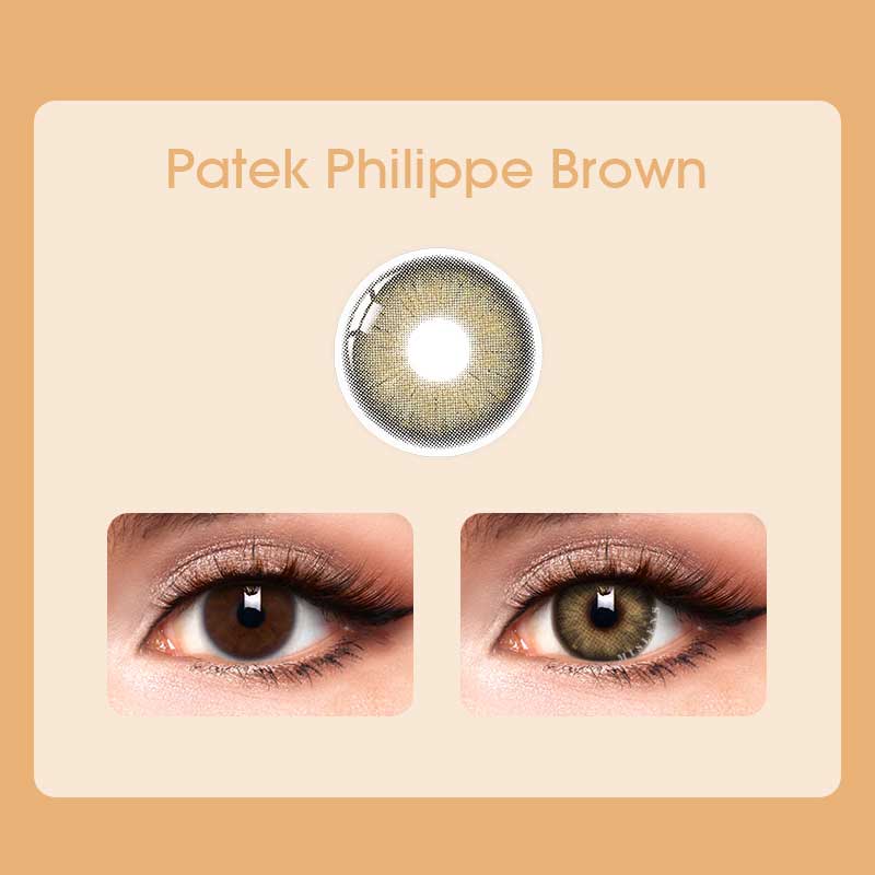 【New】Mislens Patek Brown color contact Lenses for dark brown eyes