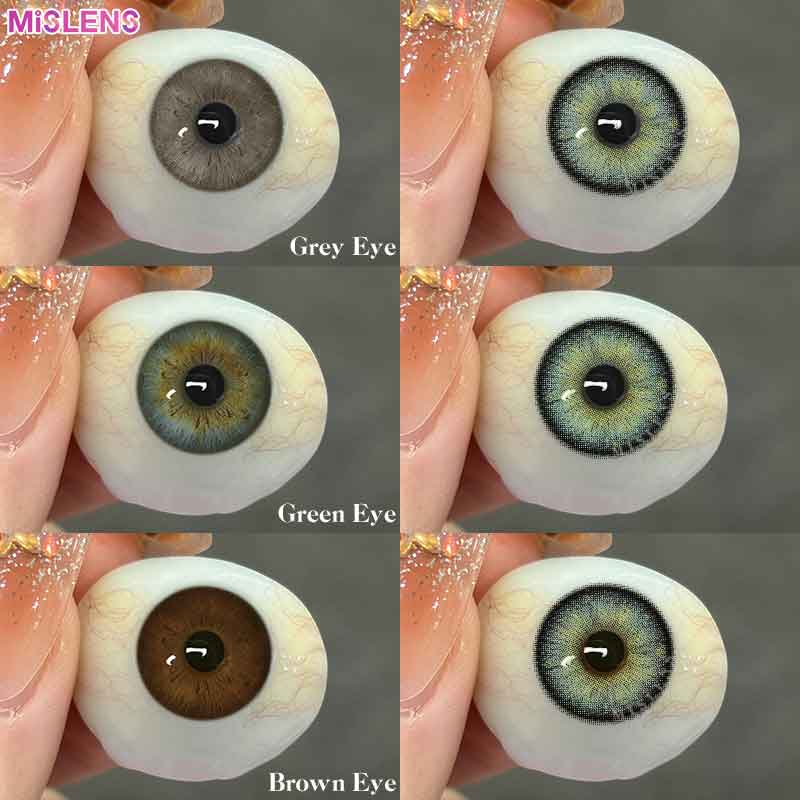 【New】Mislens Patek Green color contact Lenses for dark brown eyes
