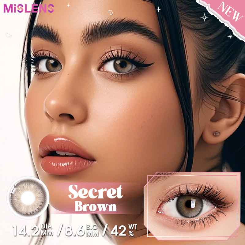 【New】Mislens Secret Brown