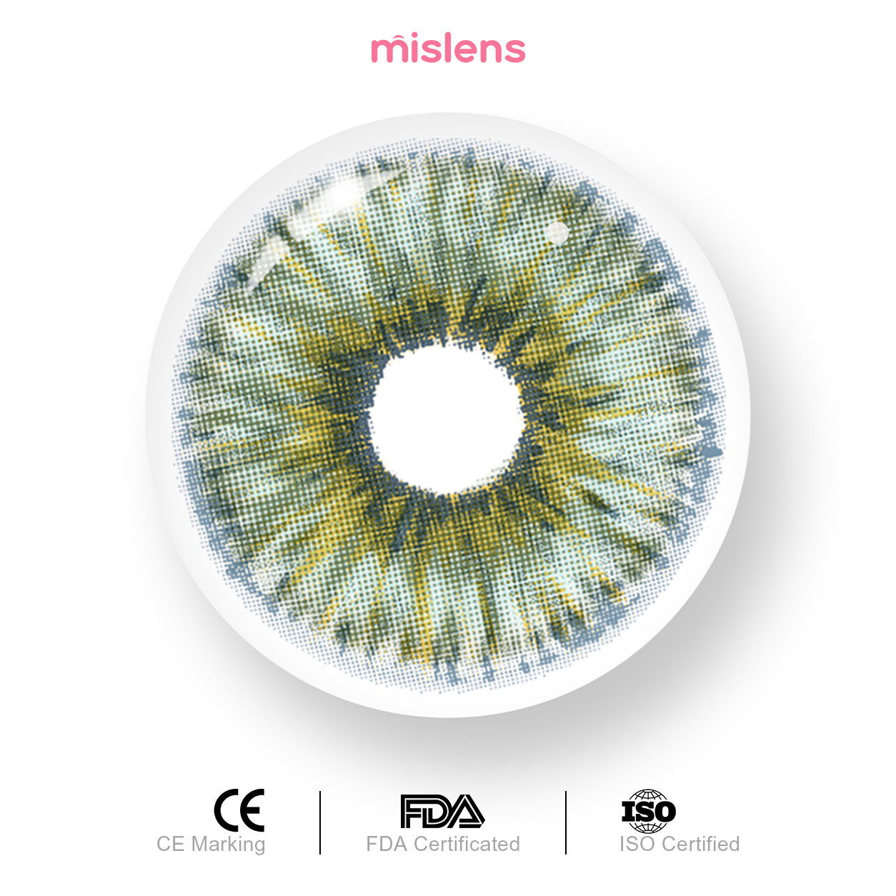 Mislens Rare Iris Green
