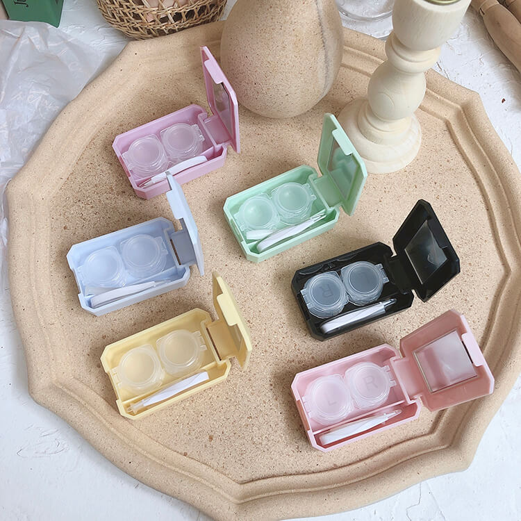 Mislens Portable Multi Color Lenses Cases color contact Lenses for dark brown eyes