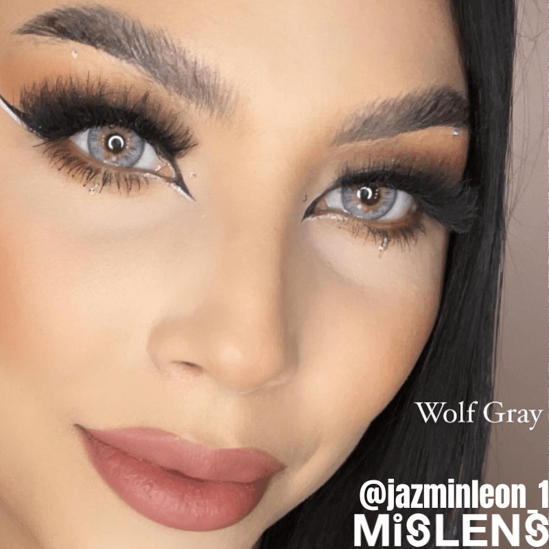 Mislens Wildness Wolf Gray color contact Lenses for dark brown eyes
