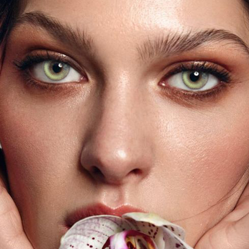 【Prescription】Mislens Girl Tears Brown color contact Lenses for dark brown eyes