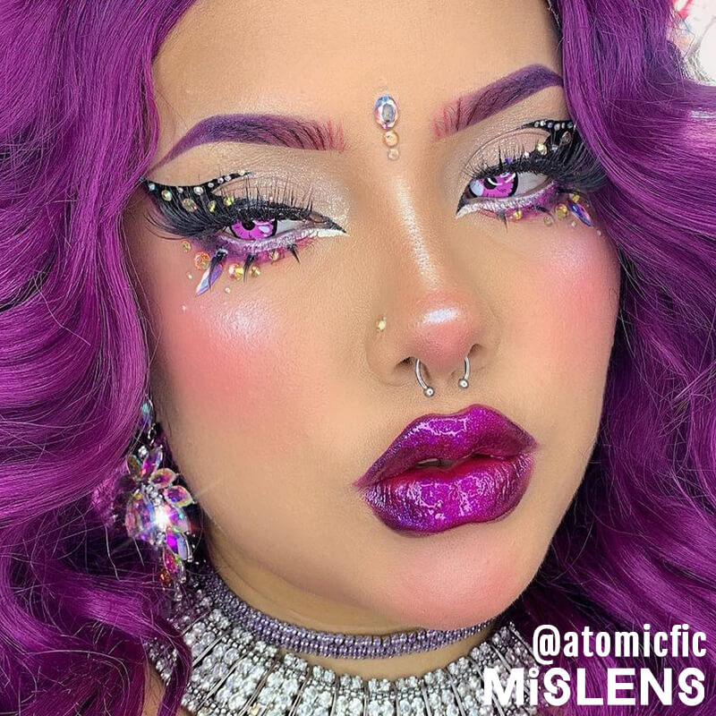 Mislens Kitagawa Marin Cosplay Purple color contact Lenses for dark brown eyes