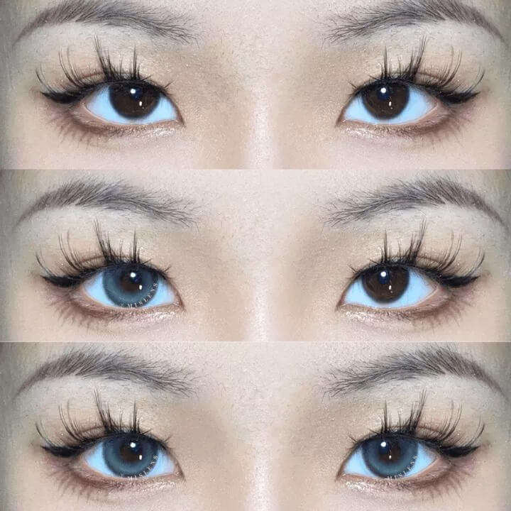 【Clearance】【Prescription】NEW Mislens K4 Gray color contact Lenses for dark brown eyes