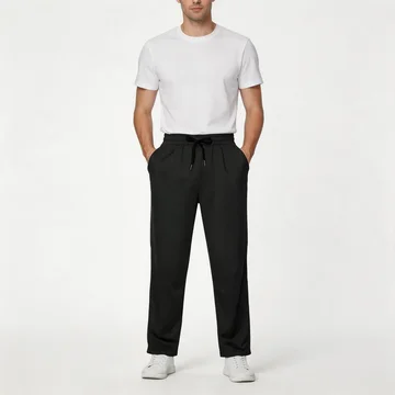 4-Pack Men's Loose Fitting Casual Pants for Fall Relaxed Fit Oversize Clothing Comfortable Drawstring Lounge Pants with Pockets  Workout Stylish Black And Deep Gray, Beige FathersDayGift