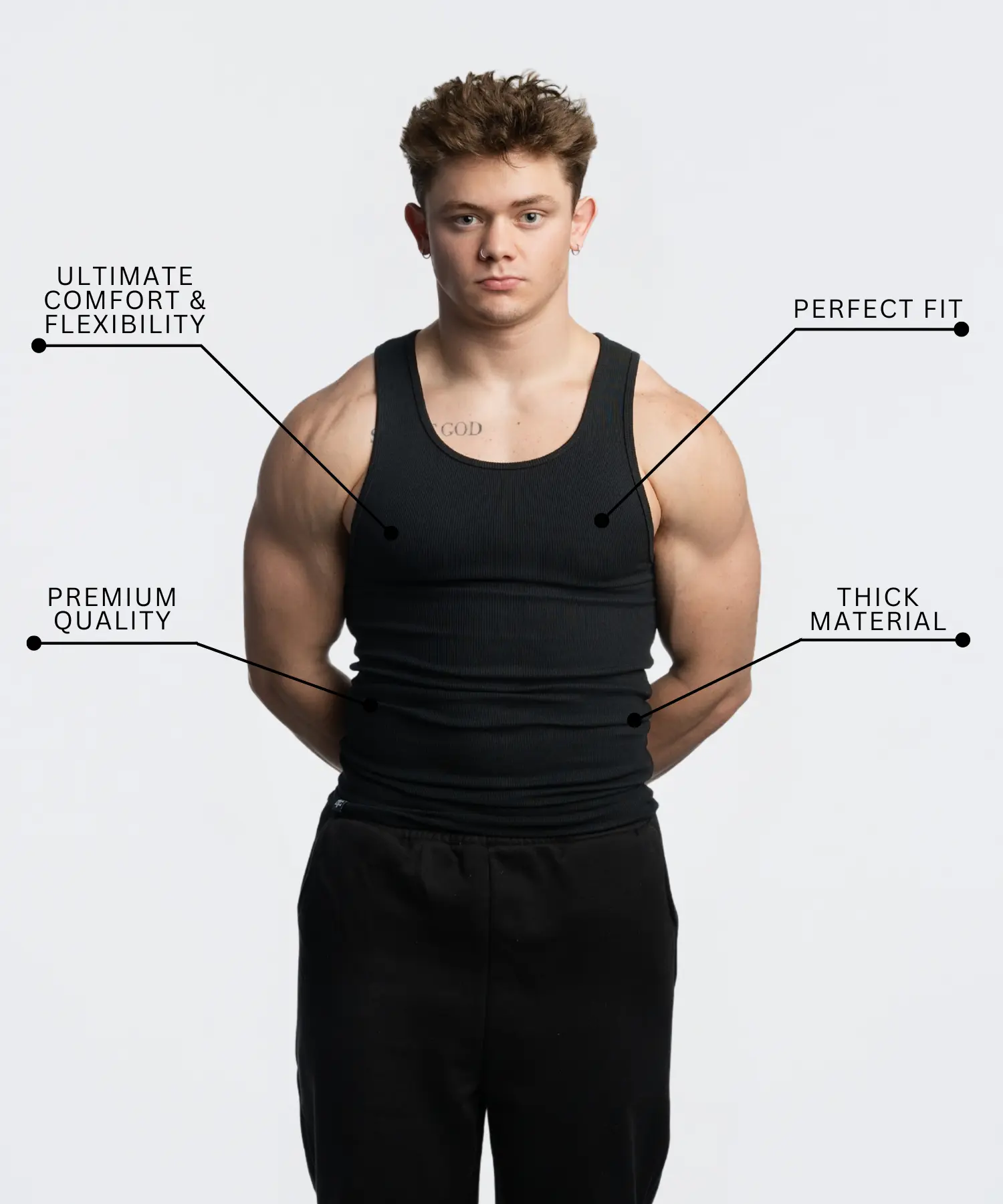 EKKO Beaters Tank Top - True To Size | 370+ GSM | Cotton and Spandex