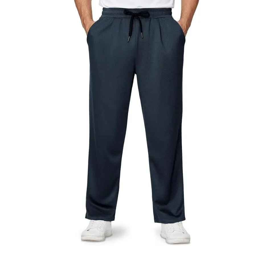 4-Pack Men's Loose Fitting Casual Pants for Fall Relaxed Fit Oversize Clothing Comfortable Drawstring Lounge Pants with Pockets  Workout Stylish Black And Deep Gray, Beige FathersDayGift
