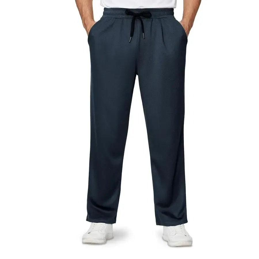 4-Pack Men's Loose Fitting Casual Pants for Fall Relaxed Fit Oversize Clothing Comfortable Drawstring Lounge Pants with Pockets  Workout Stylish Black And Deep Gray, Beige FathersDayGift