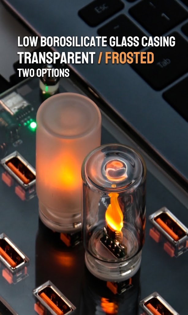 USB Simulated Flame Night Light