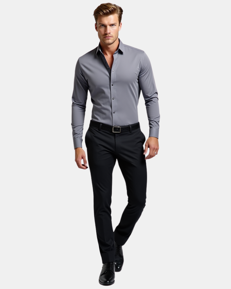 （Buy 2 Get 1 Free）Men's stretch executive shirt