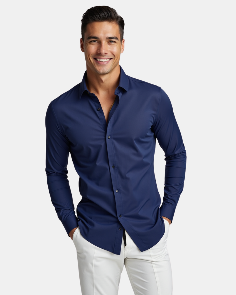 （Buy 2 Get 1 Free）Men's stretch executive shirt