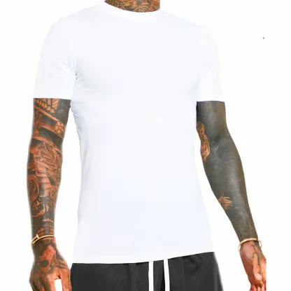 TRAILBLAZER Slim Fit White and Black Tees Crewneck (3 Pack)