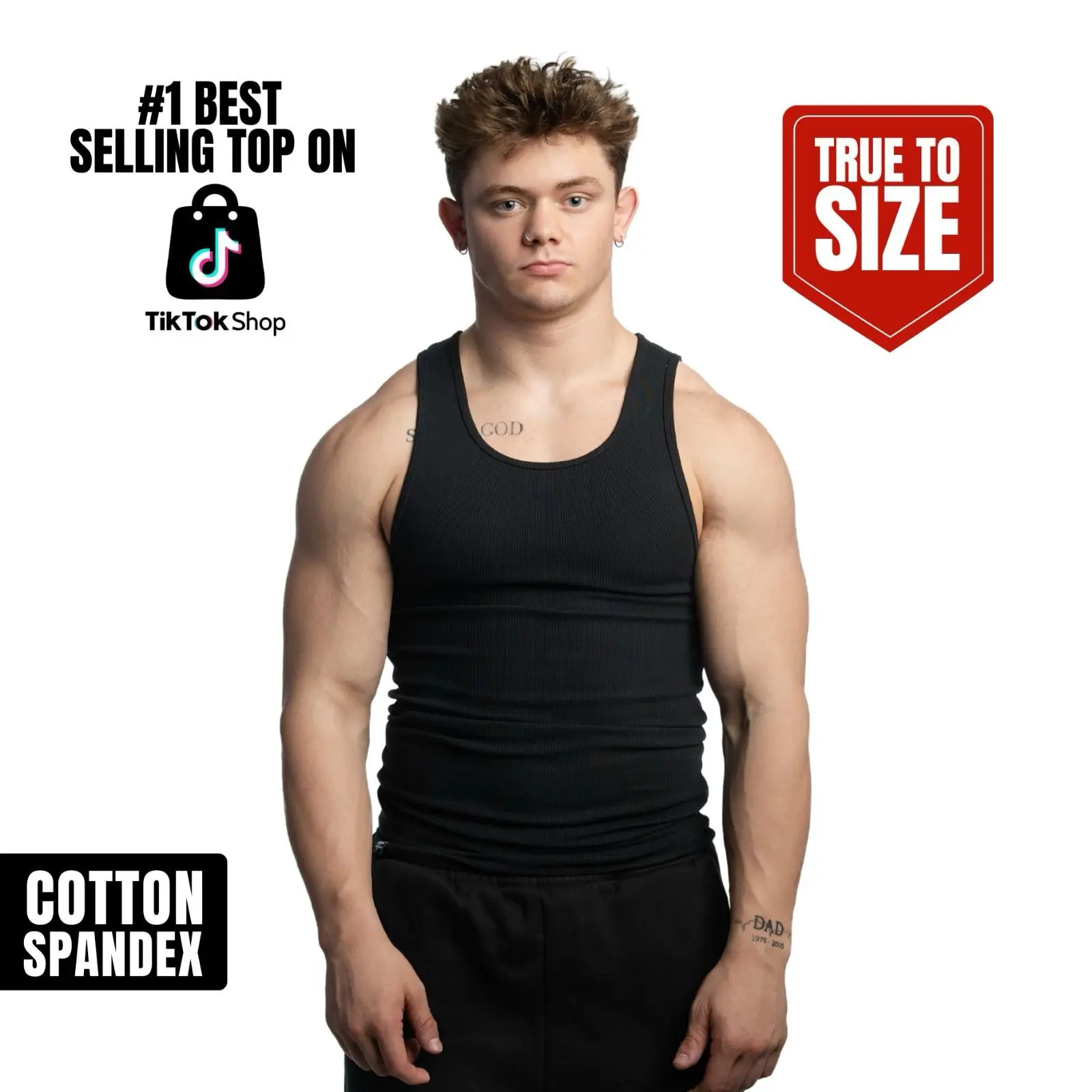 EKKO Beaters Tank Top - True To Size | 370+ GSM | Cotton and Spandex