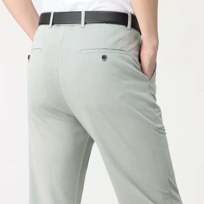 Men's Stretch Dress Pants No Iron Golf Pants Expandable Waist Flat Front Business Casual Formal  Pants FathersDayGift