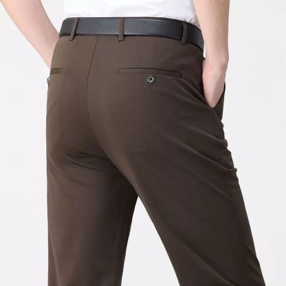 Men's Stretch Dress Pants No Iron Golf Pants Expandable Waist Flat Front Business Casual Formal  Pants FathersDayGift