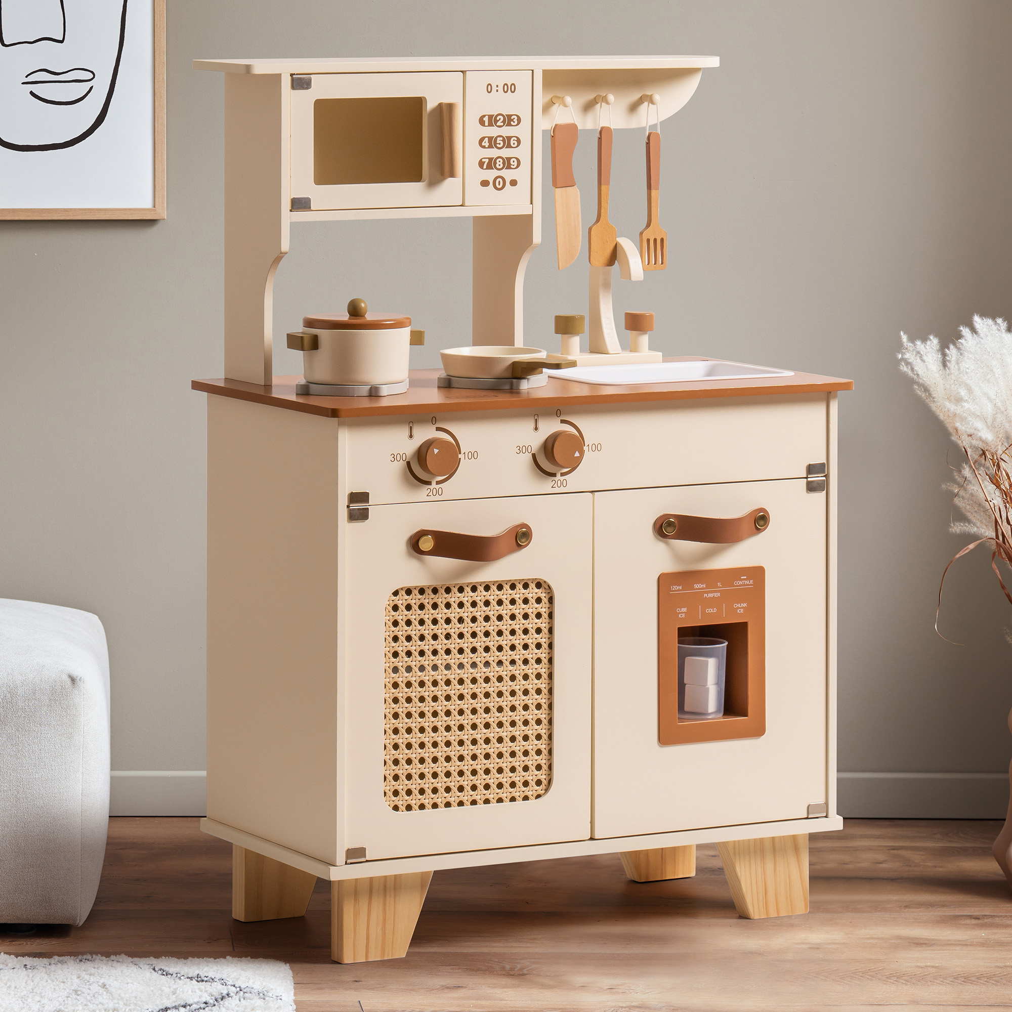 ROBUD Cuisine Enfant en Bois - Moka Montessori