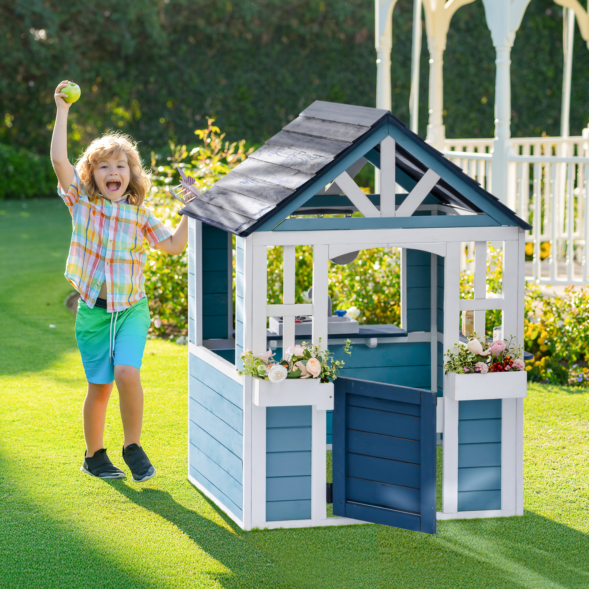 Robud Wooden Outdoor Kitchen Cabin