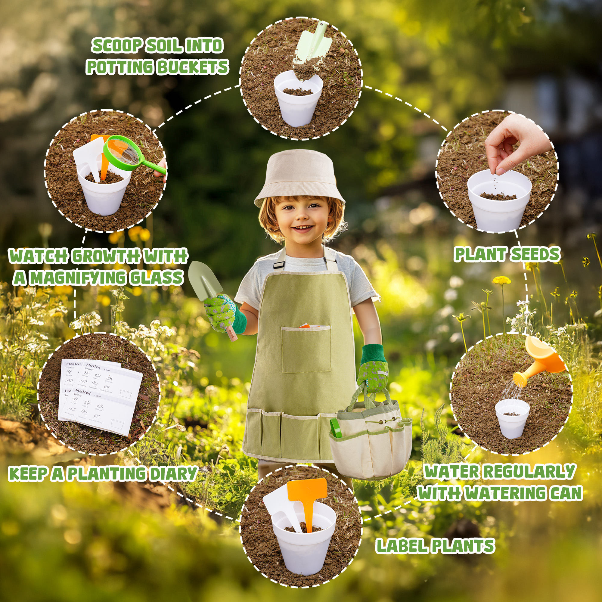 ROBUD Kid Gardening Set