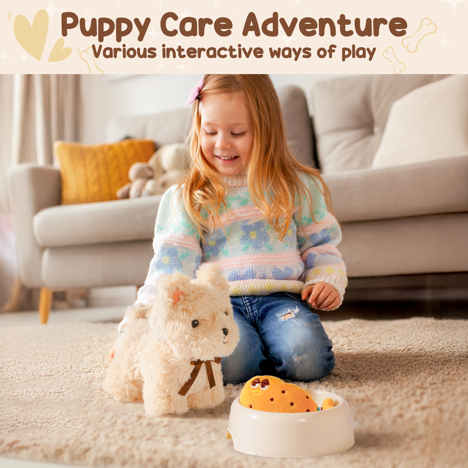 Robud Pull Dog Toy for Toddlers