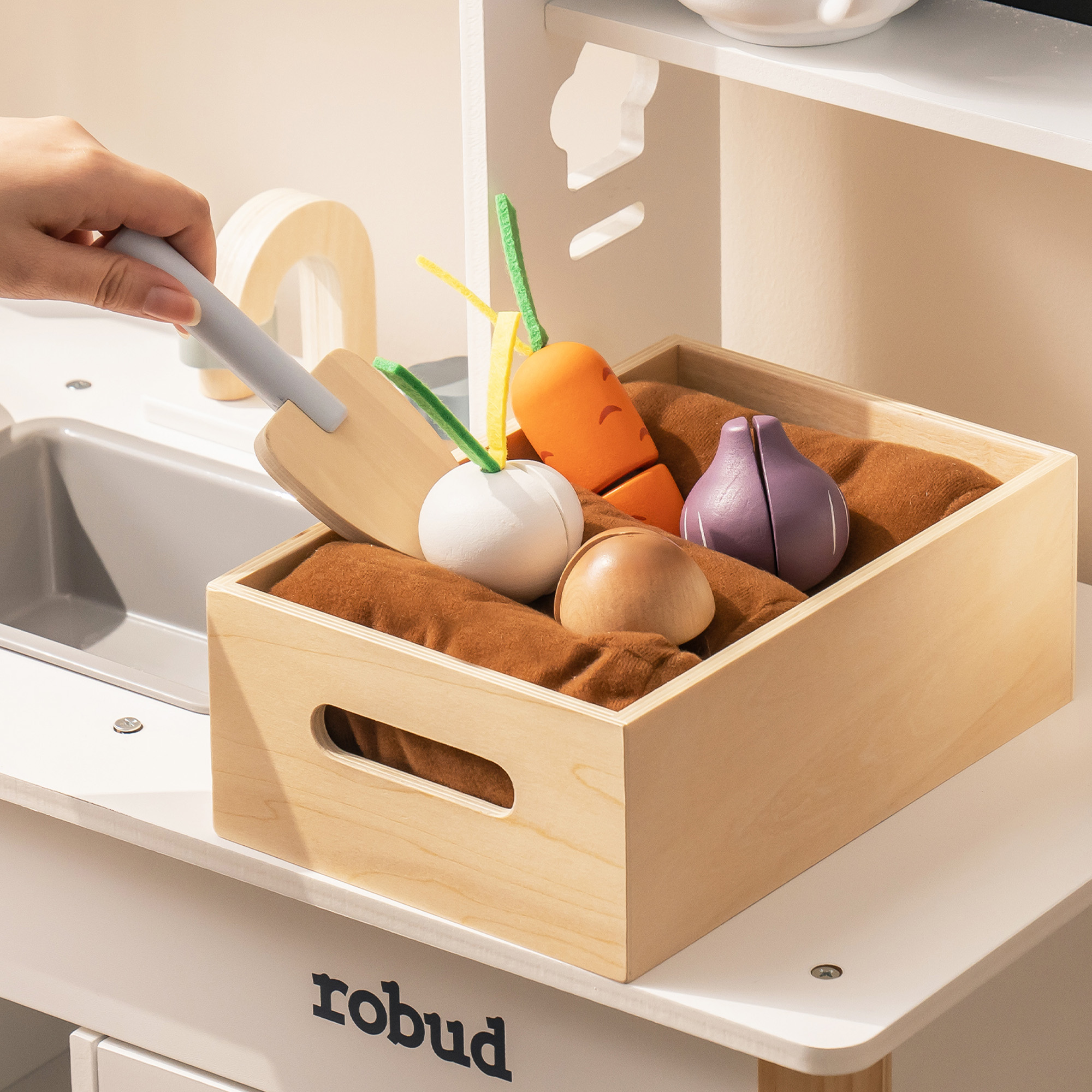 ROBUD Cuisine Enfant en Bois - Plantation