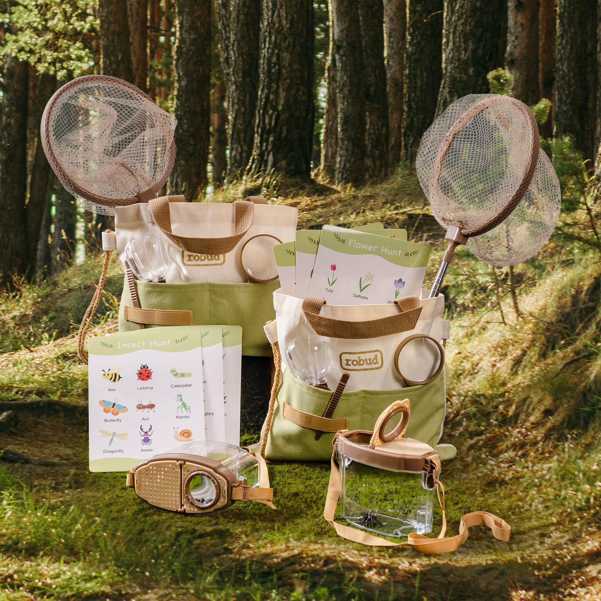 ROBUD Outdoor Dual Kids Explorer Kit Green