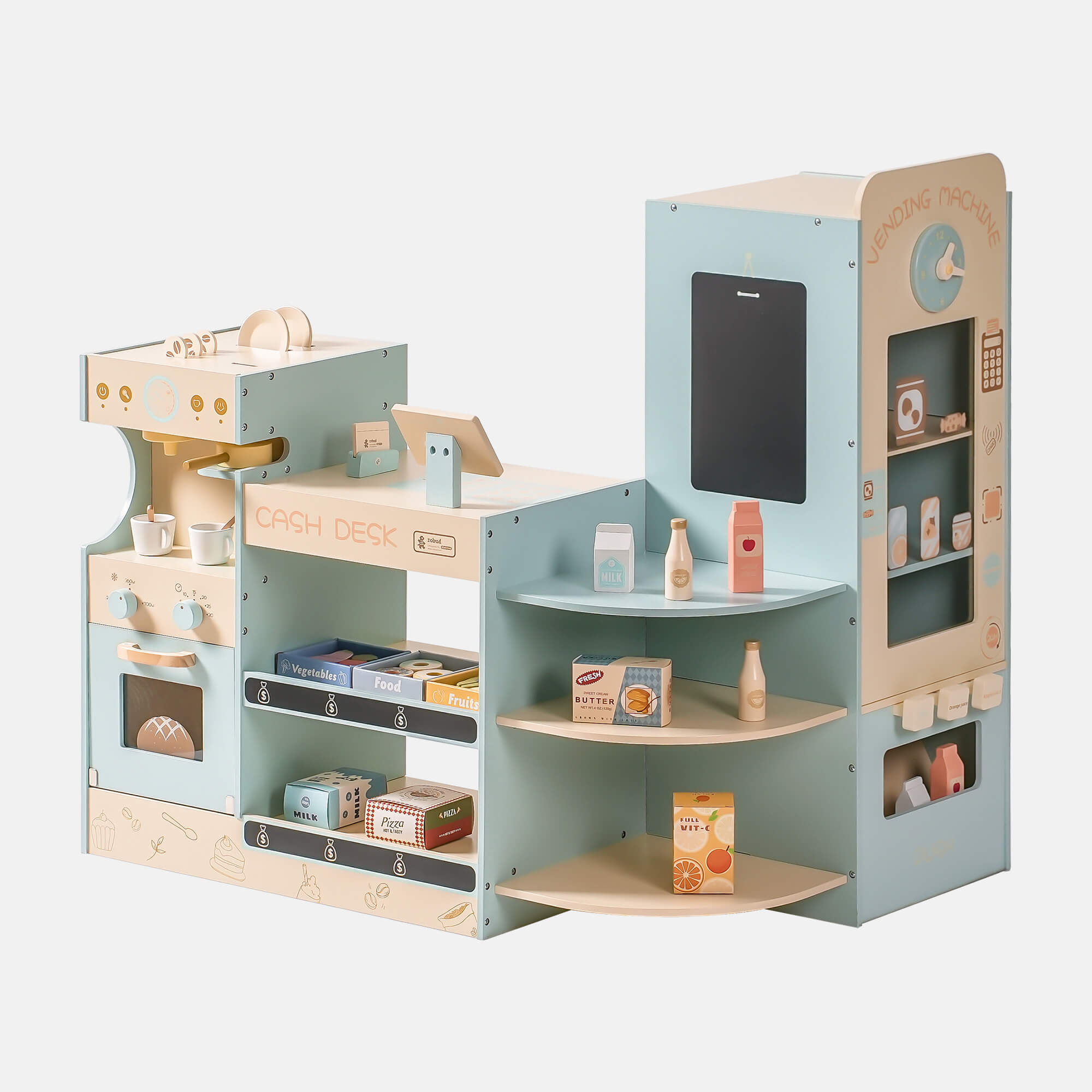 ROBUD Corner Coffee Shop Play Set