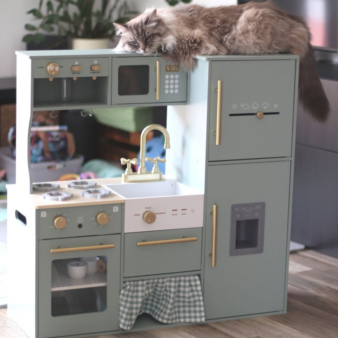 ROBUD Cuisine enfant en bois - Vert haricot