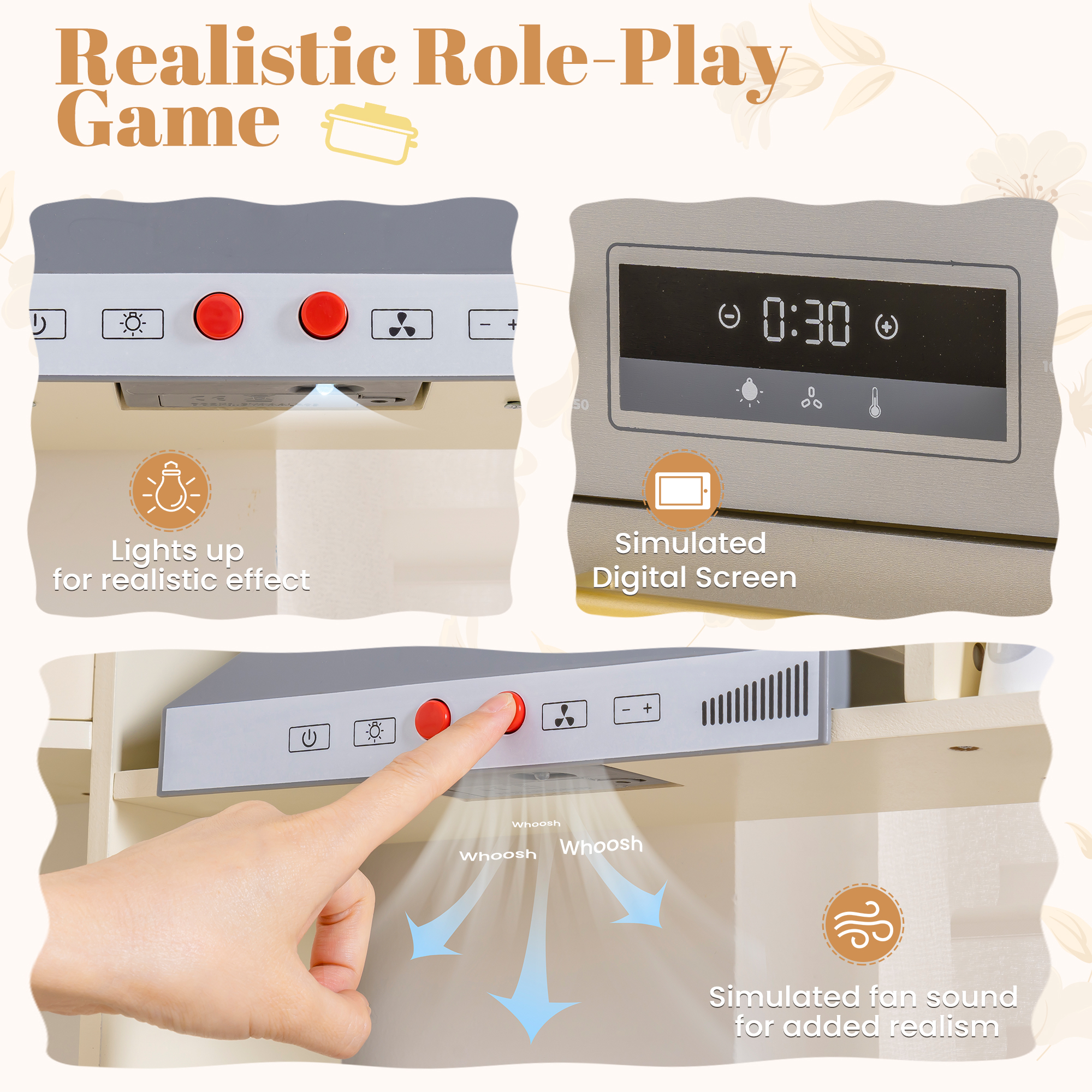 ROBUD Wooden Light Luxury Corner Kitchen