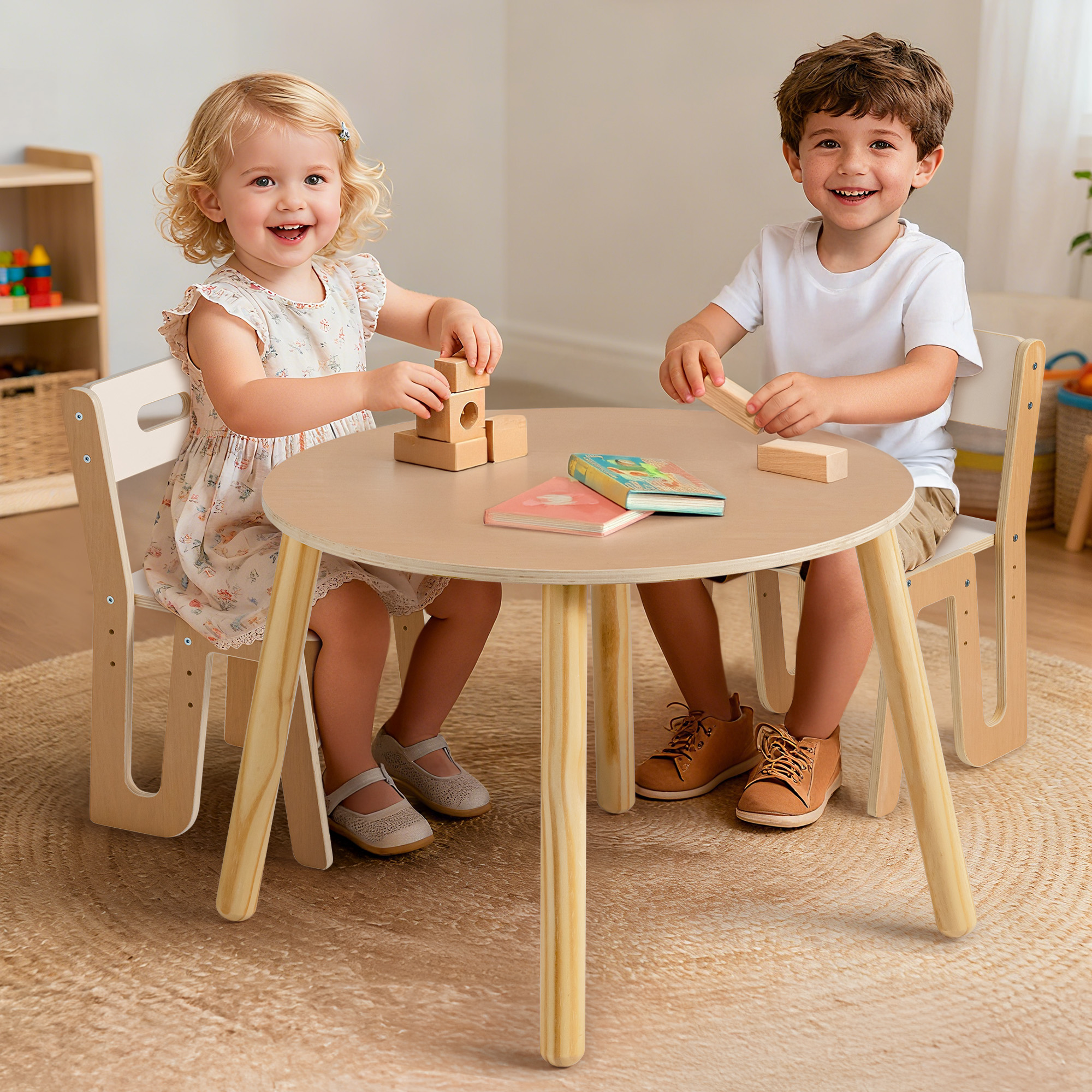 ROBUD Kids Chair and Table Set