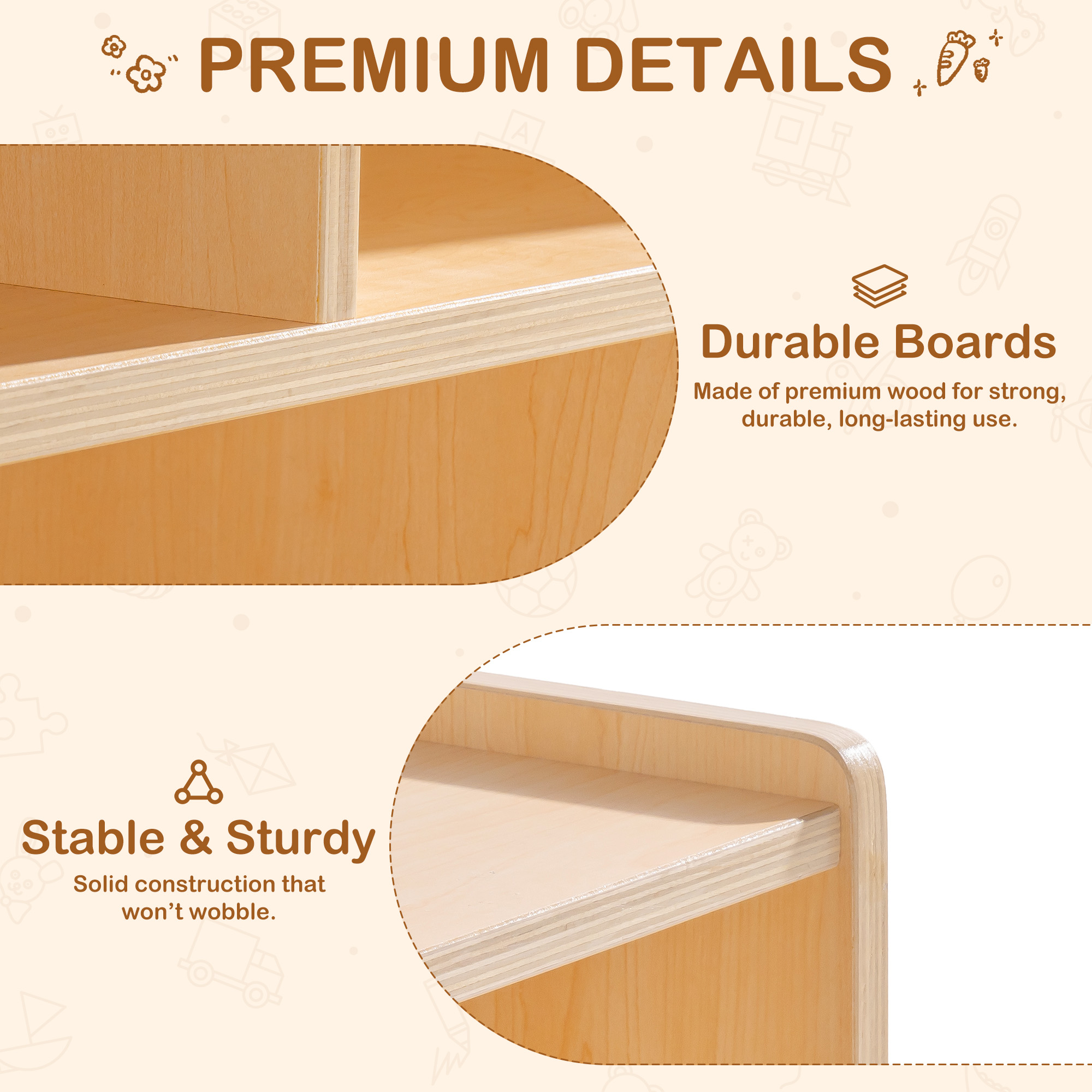 ROBUD Wooden Storage Cabinet