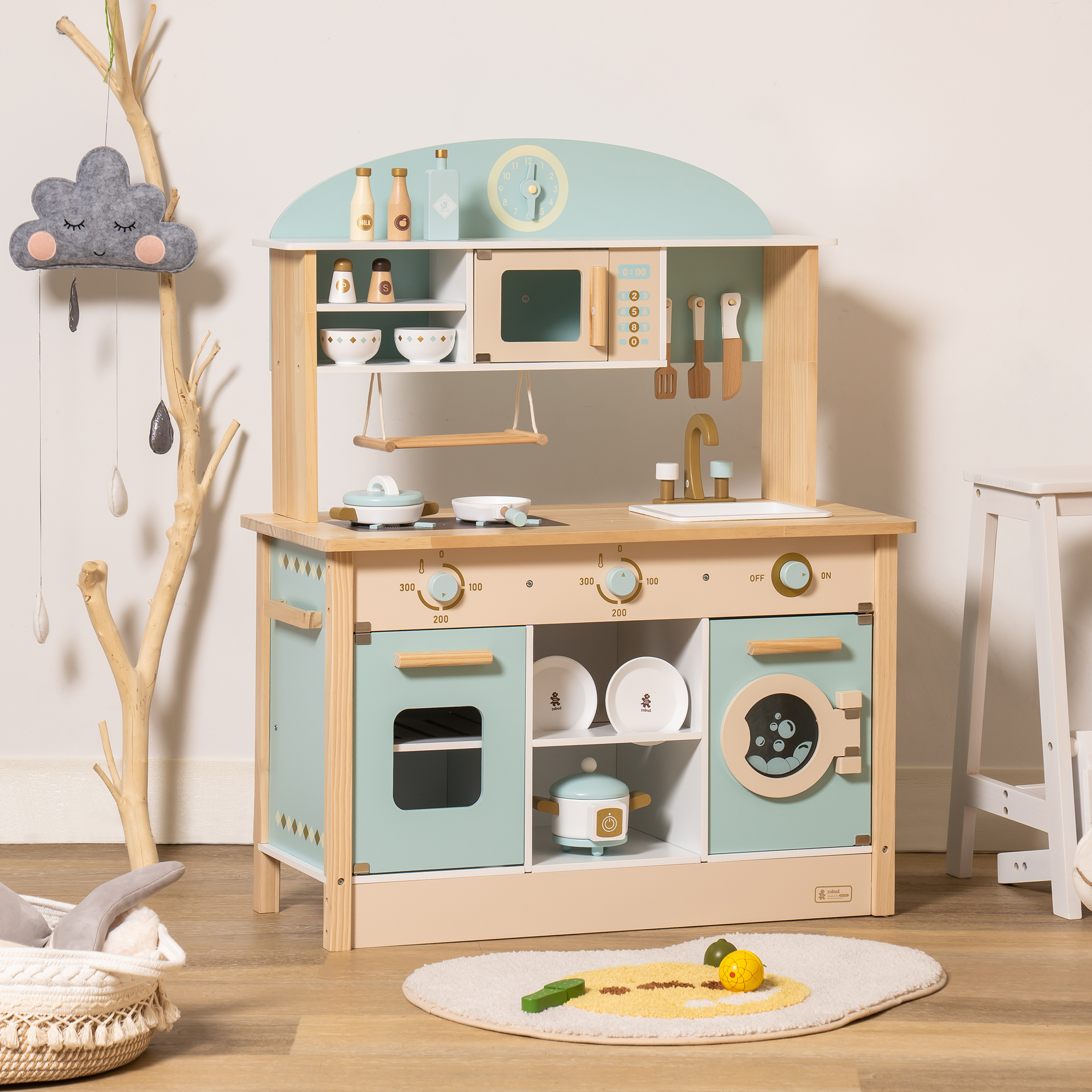ROBUD Cucina da Gioco in Legno per Bambini - Dream