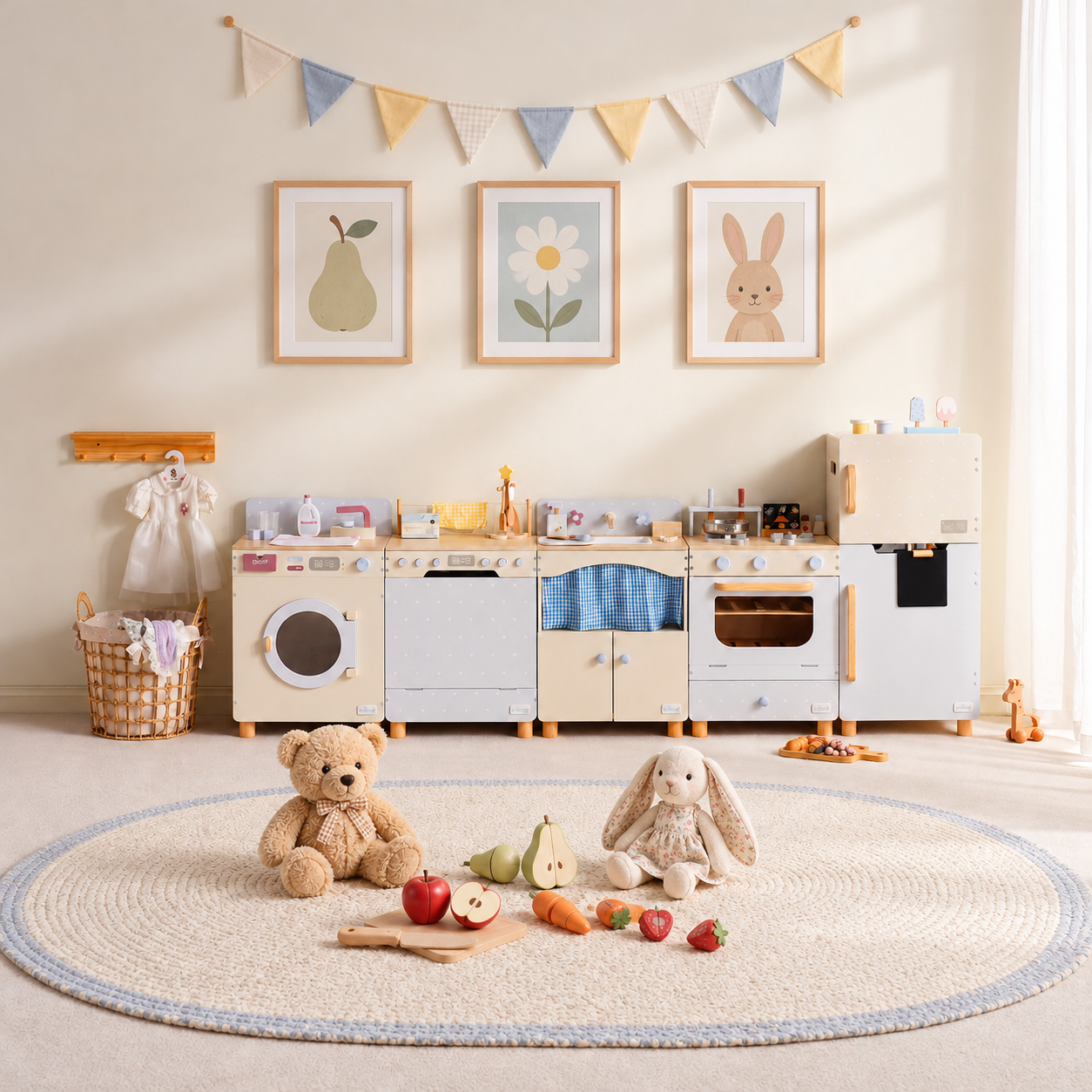 ROBUD Serie di cucine giocattolo in legno per bambini – Sale marino – Image 1