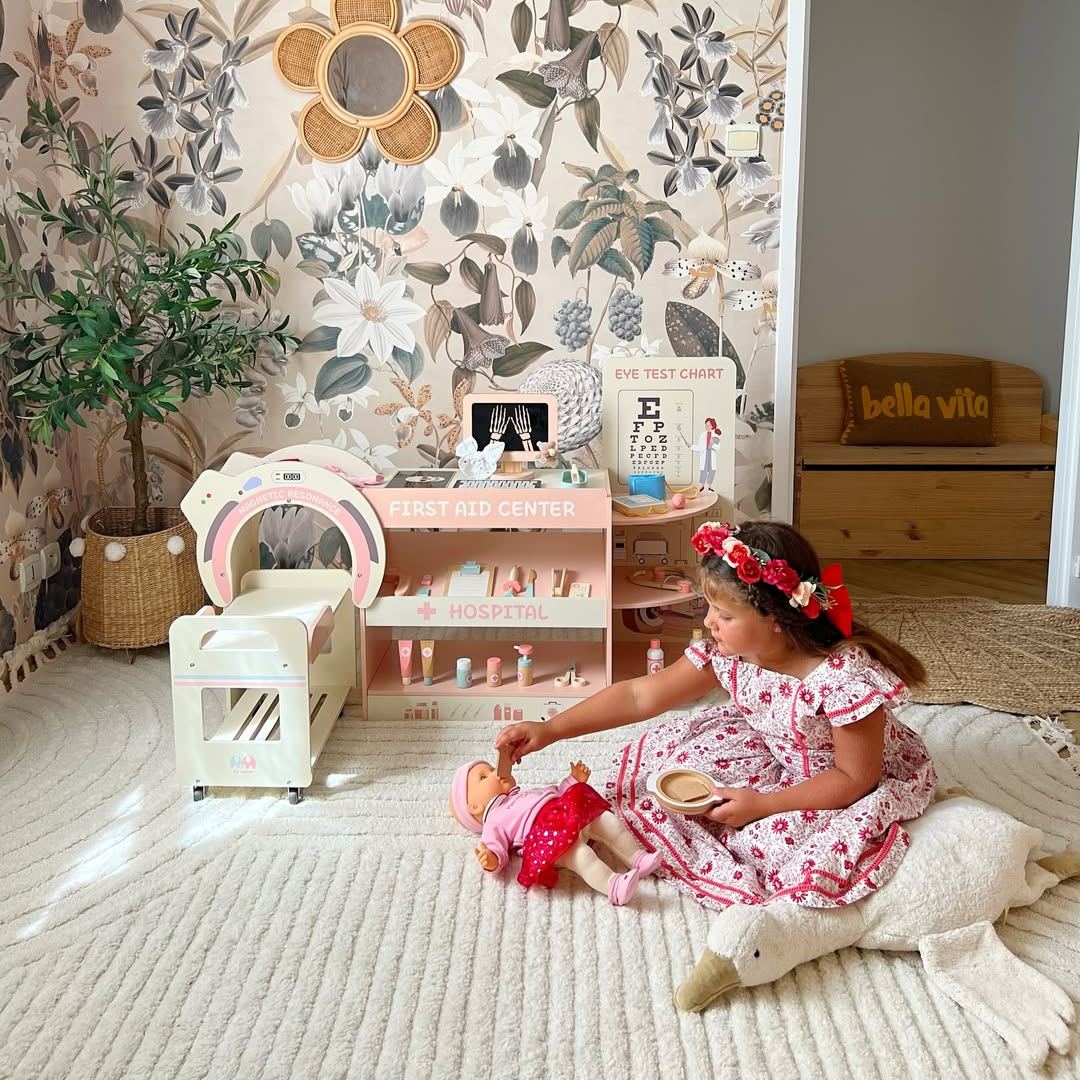 ROBUD Set di Giocattoli in Legno per Attività Del Dottore