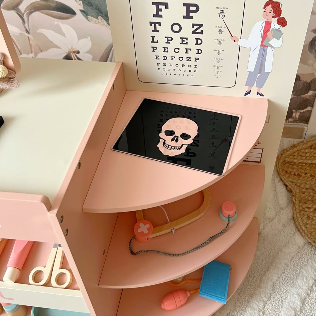 ROBUD Set di Giocattoli in Legno per Attività Del Dottore