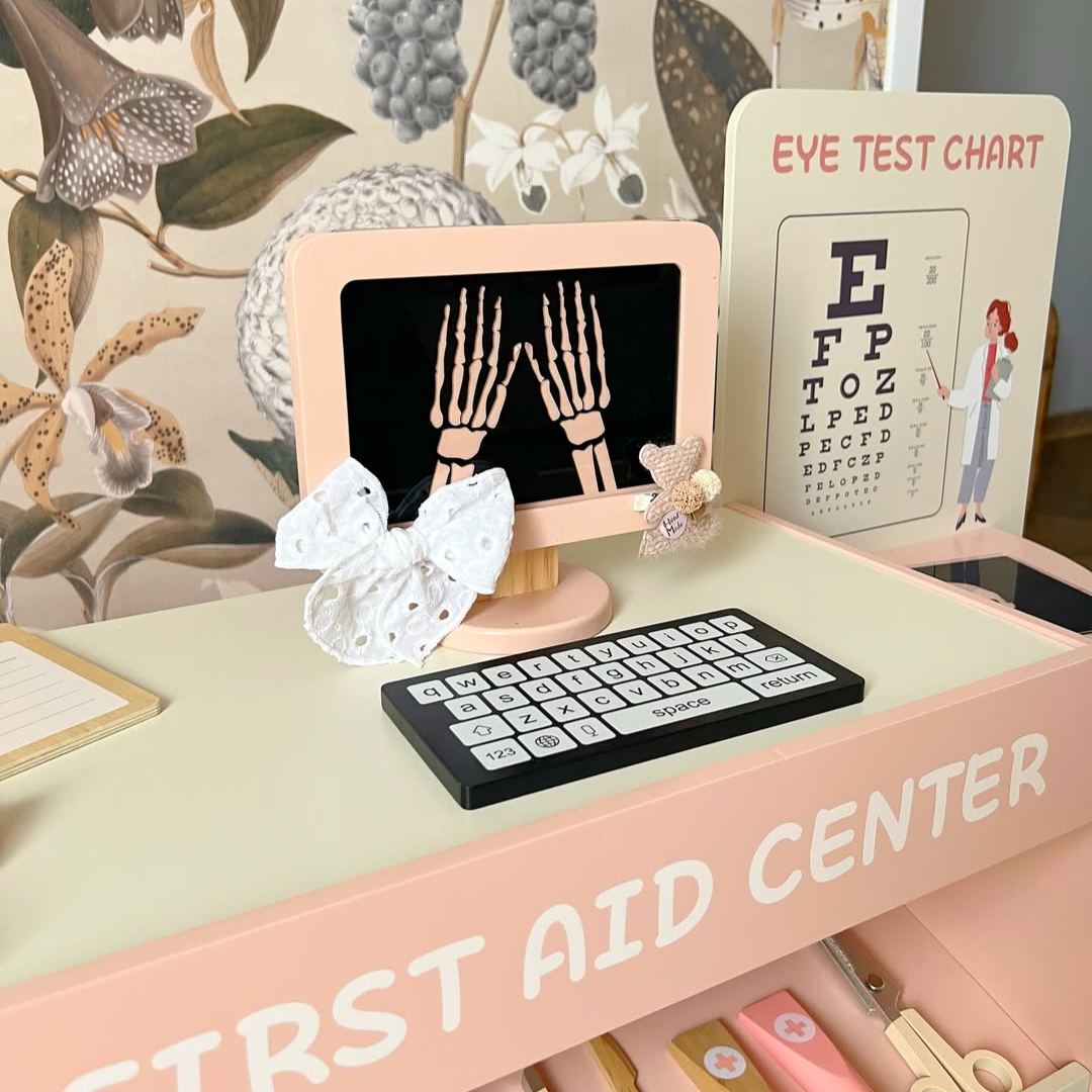 ROBUD Set di Giocattoli in Legno per Attività Del Dottore