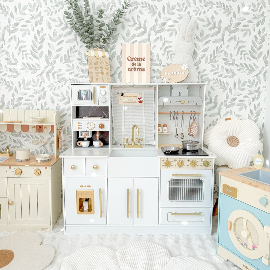 ROBUD Cucina Giocattolo Moderna per Bambini - Bianca