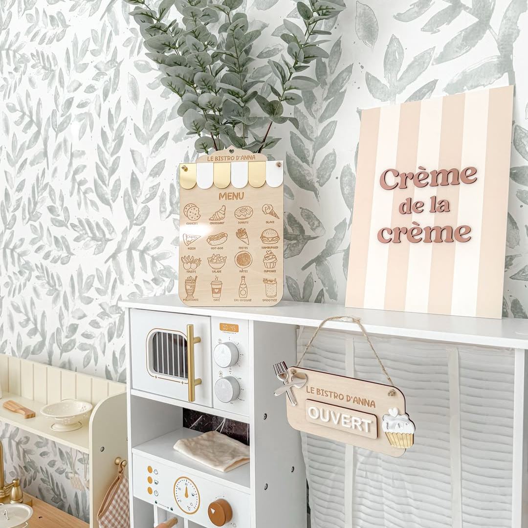 ROBUD Cucina Giocattolo Moderna per Bambini - Bianca