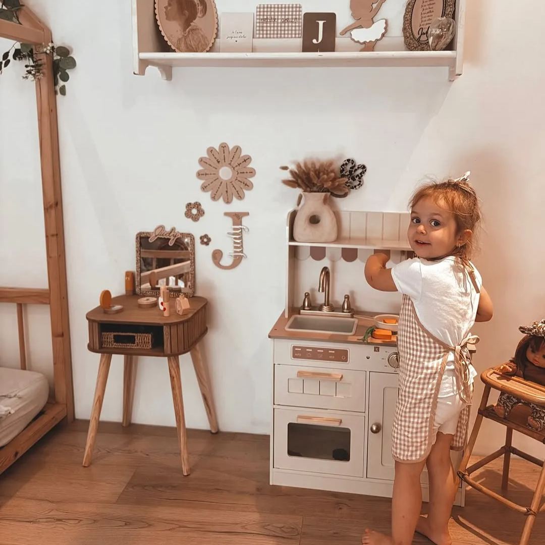 ROBUD Set di Cucina in Legno per Bambini - Olivia Caramel