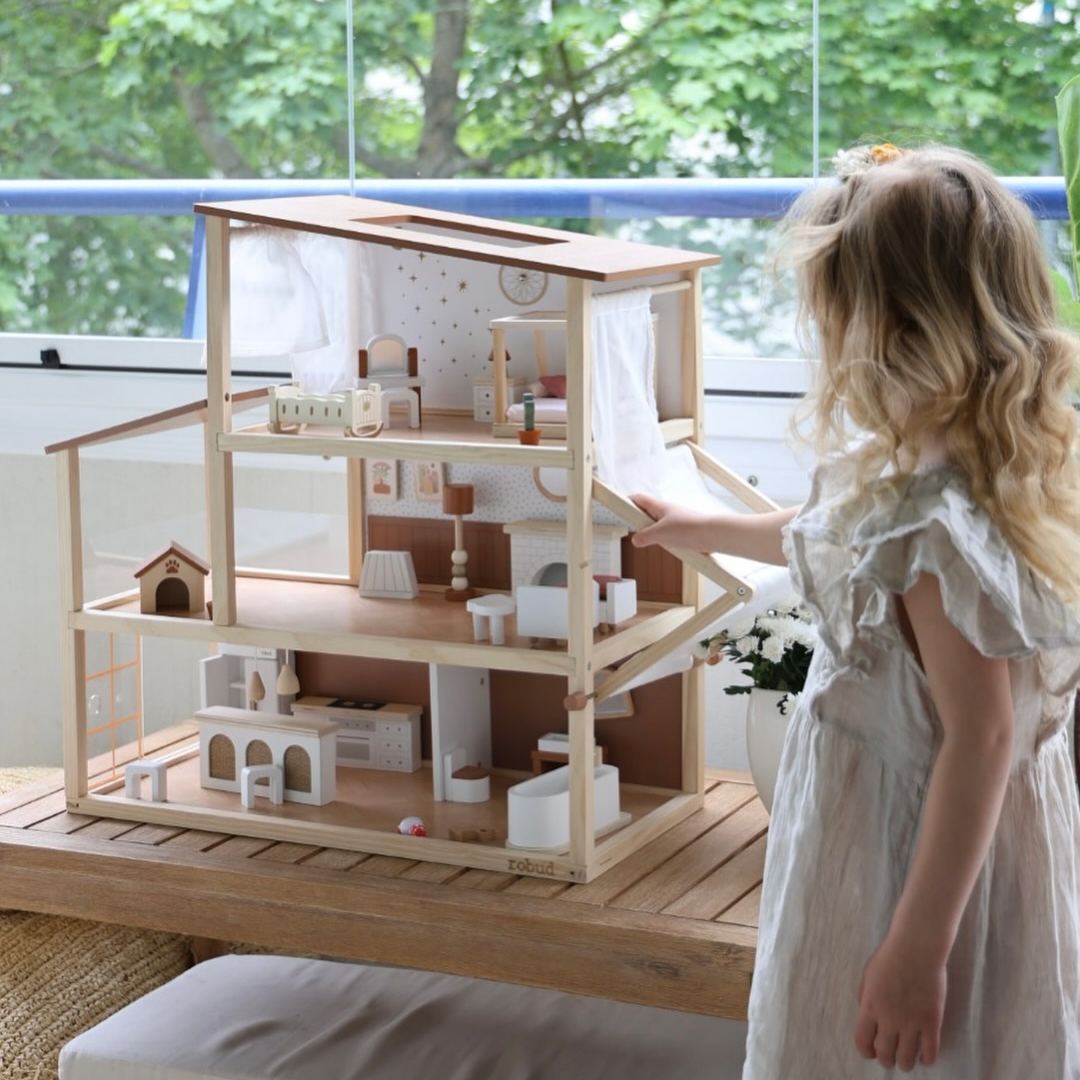 ROBUD Casa Delle Bambole in Legno - Bohémien